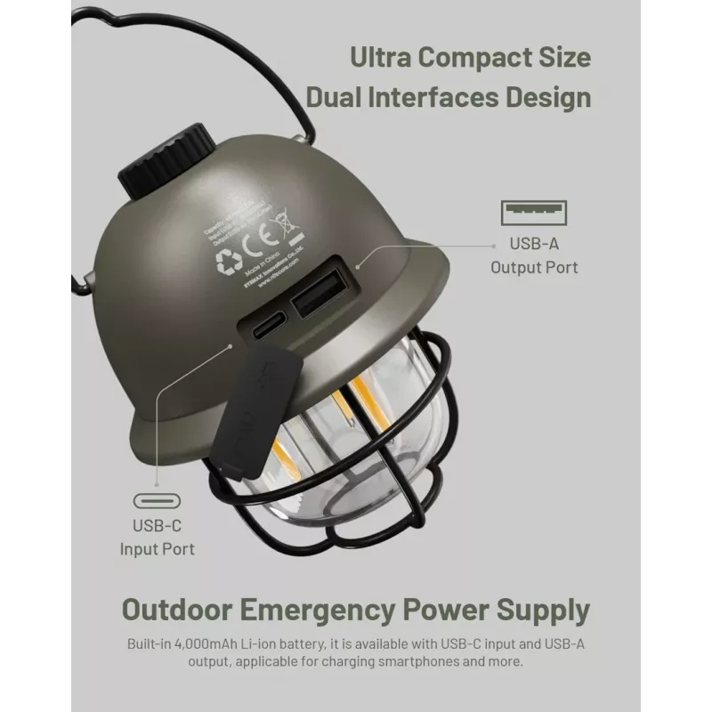 Latarka kempingowa USB Nitecore LR40 100 lm Oliwkowa