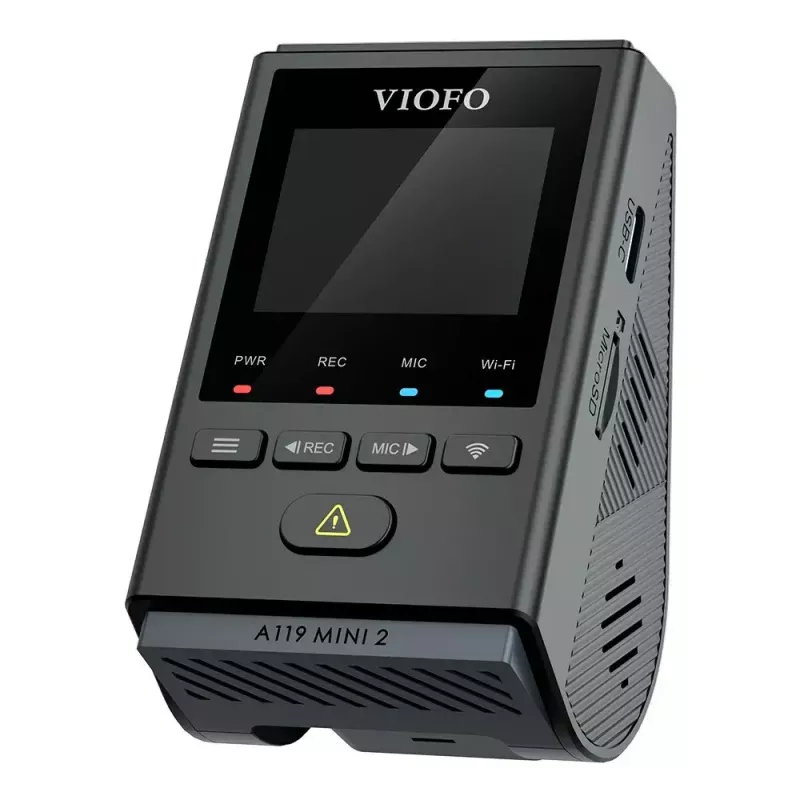 Kamera samochodowa VIOFO A119 MINI 2-G GPS – 1-kanałowa Quad HD 2560×1440, Sony STARVIS 2 IMX675, 60 fps, 140° F1.6, GPS, Wi‑Fi, dwuzakresowa, tryb parkingowy