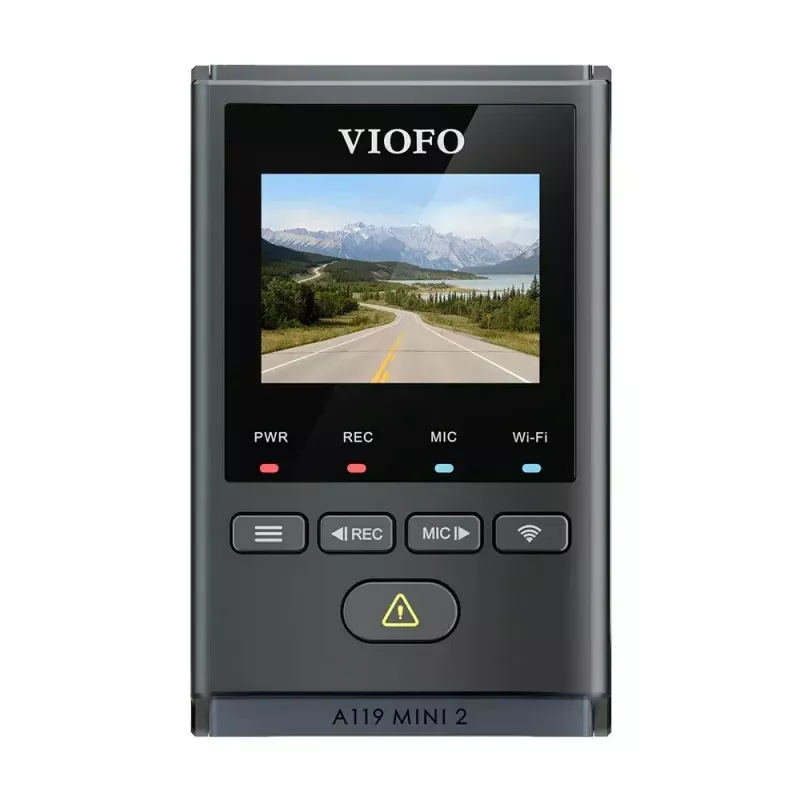 Kamera samochodowa VIOFO A119 MINI 2-G GPS – 1-kanałowa Quad HD 2560×1440, Sony STARVIS 2 IMX675, 60 fps, 140° F1.6, GPS, Wi‑Fi, dwuzakresowa, tryb parkingowy