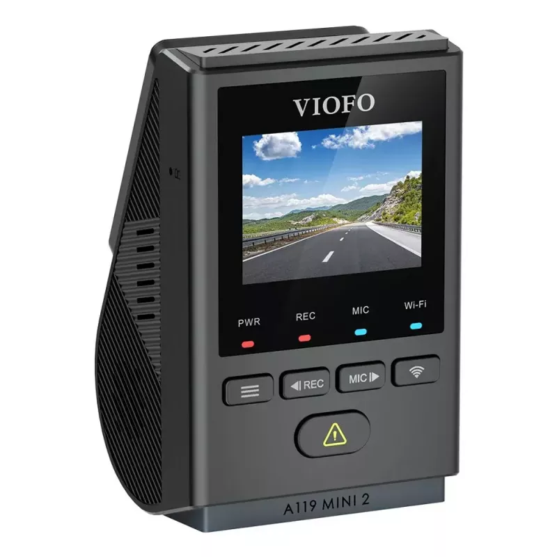 Kamera samochodowa VIOFO A119 MINI 2-G GPS – 1-kanałowa Quad HD 2560×1440, Sony STARVIS 2 IMX675, 60 fps, 140° F1.6, GPS, Wi‑Fi, dwuzakresowa, tryb parkingowy