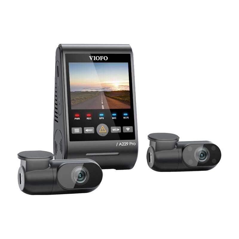 Kamera samochodowa VIOFO A229 PRO 3CH 4K + 2K + 1080P WiFi GPS