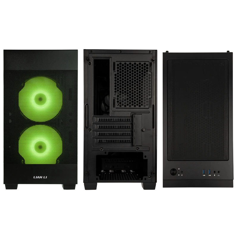 Lian Li LANCOOL 205M Mesh obudowa Micro-ATX, szkło hartowane, czarna