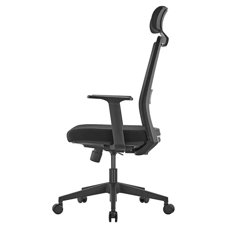 Ergo Office ER-425 Ergonomiczne krzesło biurowe z wysokim oparciem, maks. 150 kg, obrotowe, regulowane podparcie