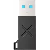 Adapter Unitek USB-C na USB-A A1049ABK01 — czarny, kompaktowy adapter USB-C (żeński) na USB-A (męski)