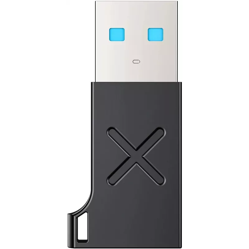 Adapter Unitek USB-C na USB-A A1049ABK01 — czarny, kompaktowy adapter USB-C (żeński) na USB-A (męski)