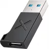 Adapter Unitek USB-C na USB-A A1049ABK01 — czarny, kompaktowy adapter USB-C (żeński) na USB-A (męski)