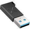 Adapter Unitek USB-C na USB-A A1049ABK01 — czarny, kompaktowy adapter USB-C (żeński) na USB-A (męski)