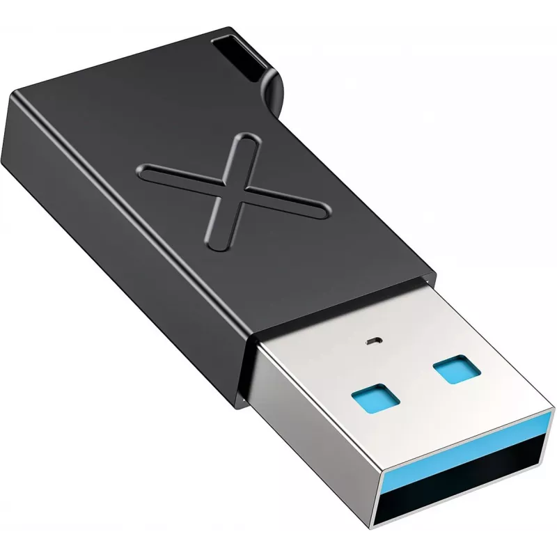 Adapter Unitek USB-C na USB-A A1049ABK01 — czarny, kompaktowy adapter USB-C (żeński) na USB-A (męski)