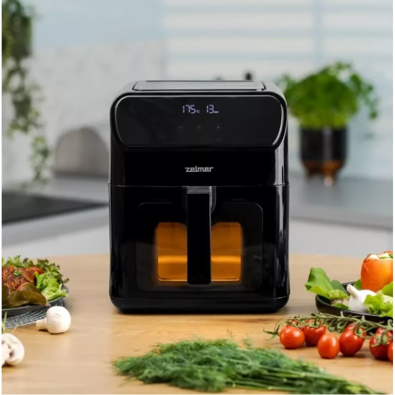 Zelmer ZAF6500 Frytkownica beztłuszczowa 6,5 l 1500 W Czarna