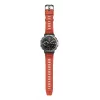 Smartwatch Amazfit T-Rex 3 Lava — 1.5-calowy AMOLED, 480×480, GPS, 700 mAh, 32 GB, koperta ze stali nierdzewnej, pasek silikonowy
