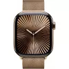 APPLE Watch Series 10 GPS + Cellular 42 mm złota tytanowa koperta ze złotą bransoletą Milanese Loop