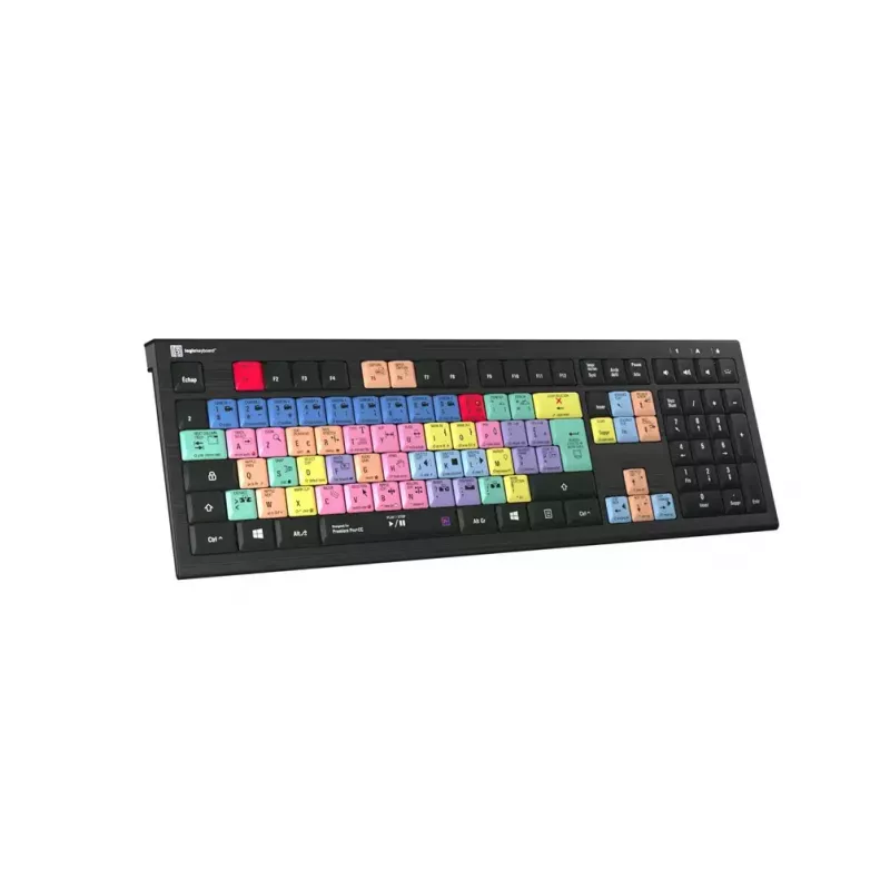 Logickeyboard Adobe Premiere Pro CC ASTRA 2 podświetlana klawiatura francuska (LKB-PPROCC-A2PC-FR)