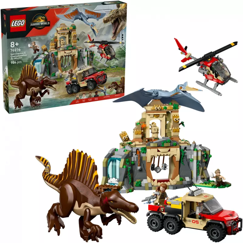 LEGO JURASSIC WORLD 76976 Spinozaur i kecalkoatl – misja powietrzna