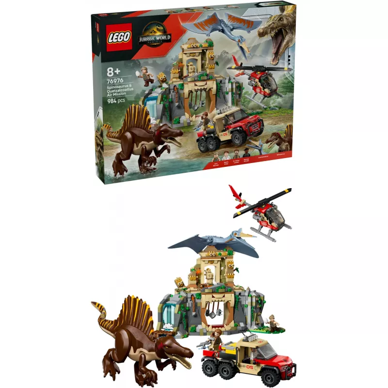 LEGO JURASSIC WORLD 76976 Spinozaur i kecalkoatl – misja powietrzna