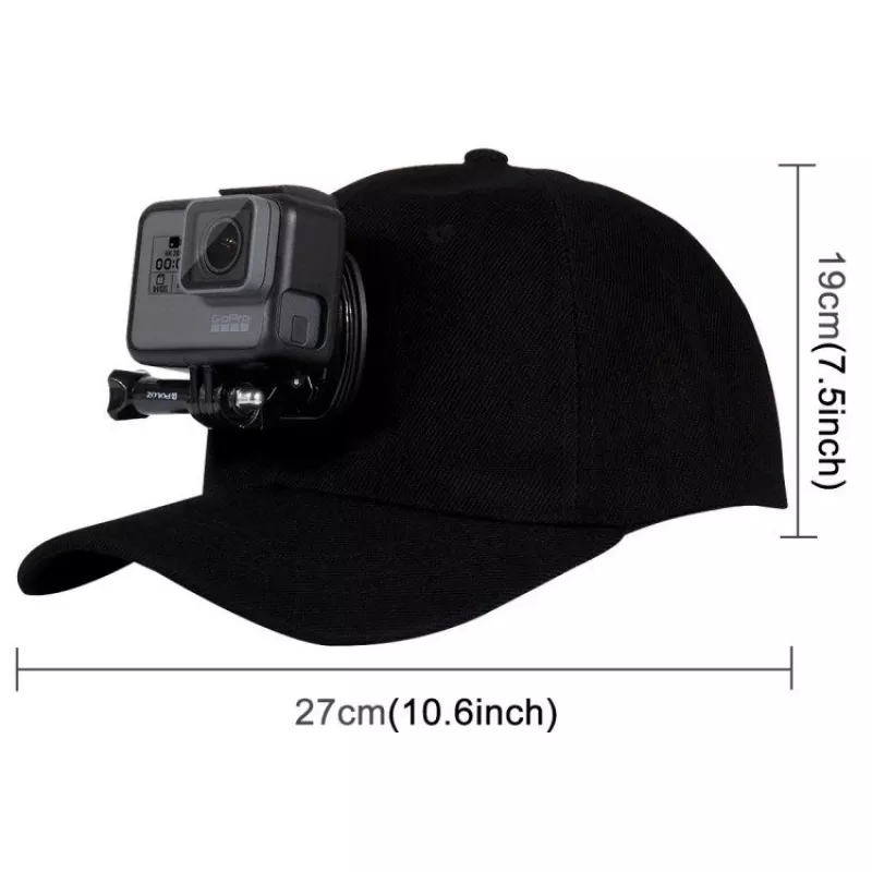Czapka Puluz z uchwytem do kamery sportowej (DJI, GoPro, Insta360)