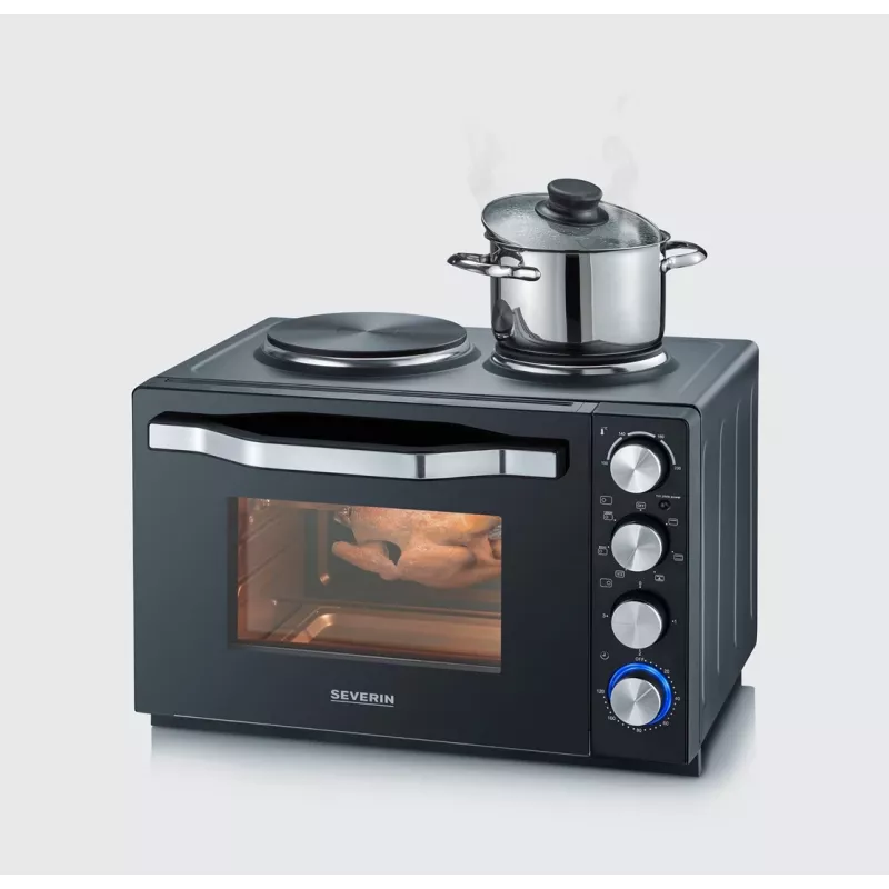 Severin TO 2073 XXL piekarnik tosterowy 60 l 2200 W Czarny Grill