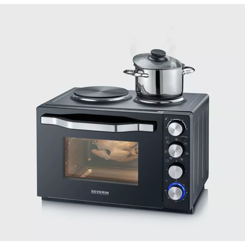 Severin TO 2073 XXL piekarnik tosterowy 60 l 2200 W Czarny Grill