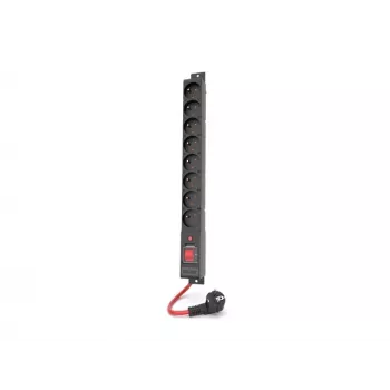 ACAR S8 Black 8 gniazd AC 230 V 10m