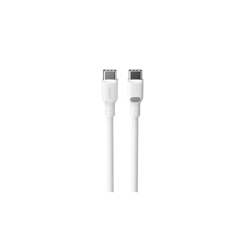 Kabel USB typu C do USB typu C Havit CB6280 1m biały