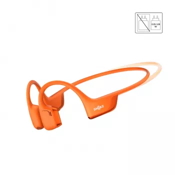 SHOKZ OpenRun Pro 2 Mini Zestaw słuchawkowy Bezprzewodowy Sportowy Bluetooth Pomarańczowy