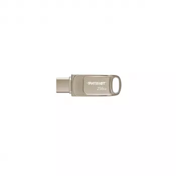 Pamięć USB PATRIOT PS256GT560DS5D 256GB USB 3.2 (USB-A/USB-C) obrotowa, srebrna, 120 MB/s