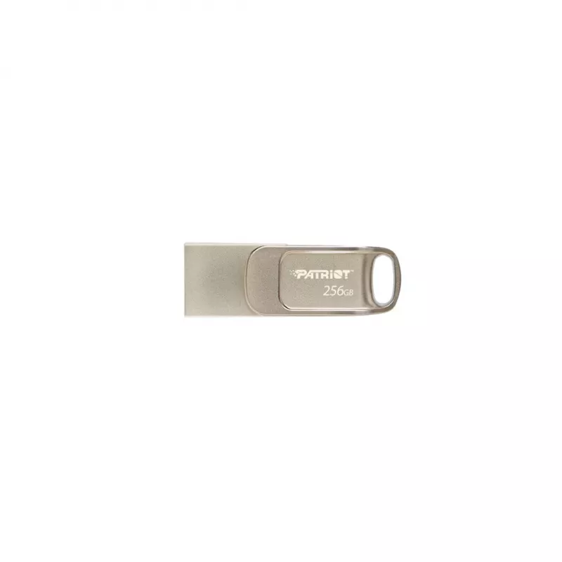 Pamięć USB PATRIOT PS256GT560DS5D 256GB USB 3.2 (USB-A/USB-C) obrotowa, srebrna, 120 MB/s