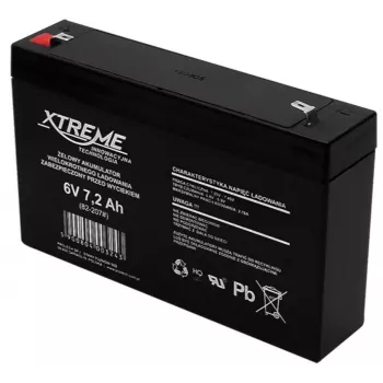 BLOW UPS bateria XTREME 6 V 7,2 Ah, 1 ogniwo, czarny