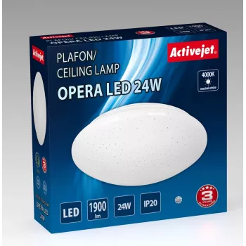 Nowoczesny plafon sufitowy LED Activejet OPERA LED 24W