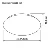 Nowoczesny plafon sufitowy LED Activejet OPERA LED 24W