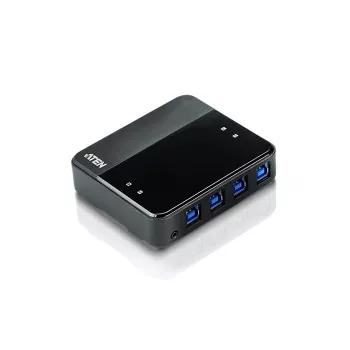 Przełącznik współdzielenia urządzeń peryferyjnych ATEN US434 4x4 USB 3.2 Gen1