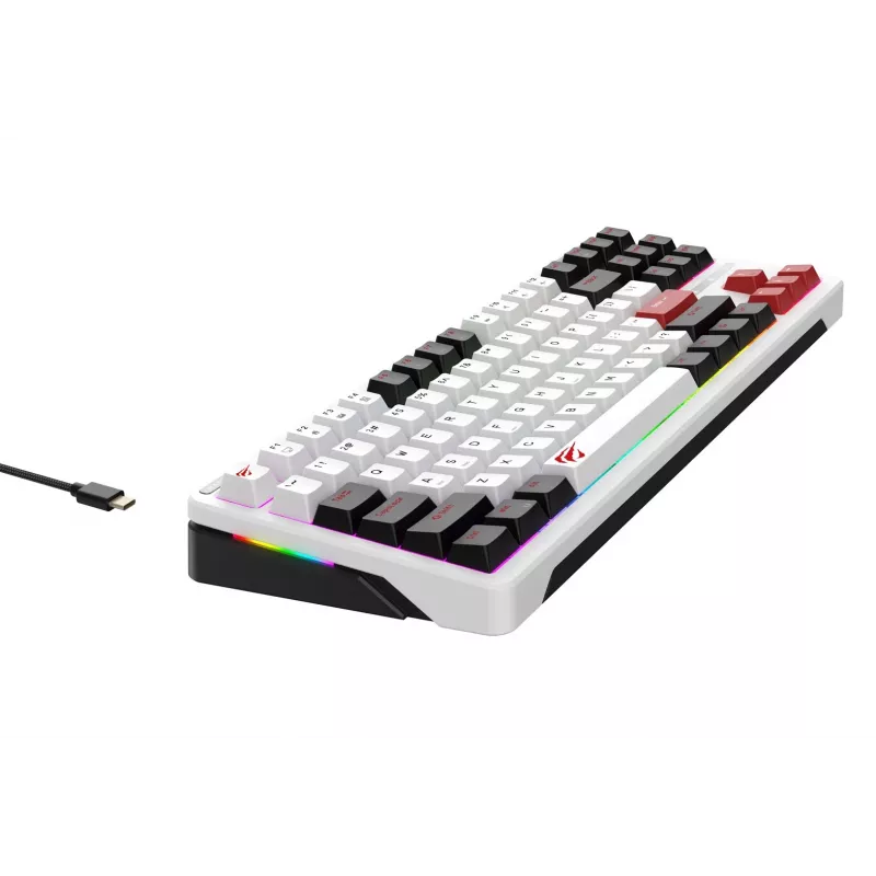 Klawiatura gamingowa Havit KB902L 80% przewodowa USB QWERTY 88 klawiszy RGB LED