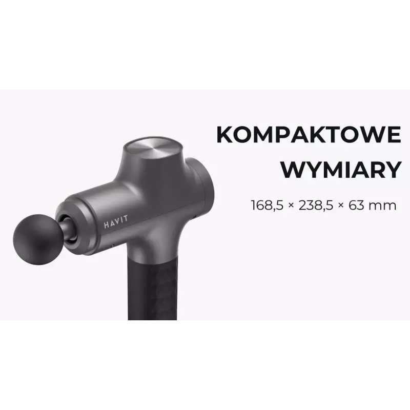 Havit MG1503 pistoletowy masażer do rąk z masażem uderzeniowym i wibracyjnym