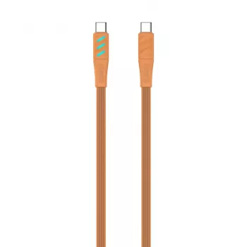 Havit CB6254 kabel do ładowania USB Type C na USB Type C 1 m pomarańczowy