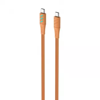 Havit CB6254 kabel do ładowania USB Type C na USB Type C 1 m pomarańczowy