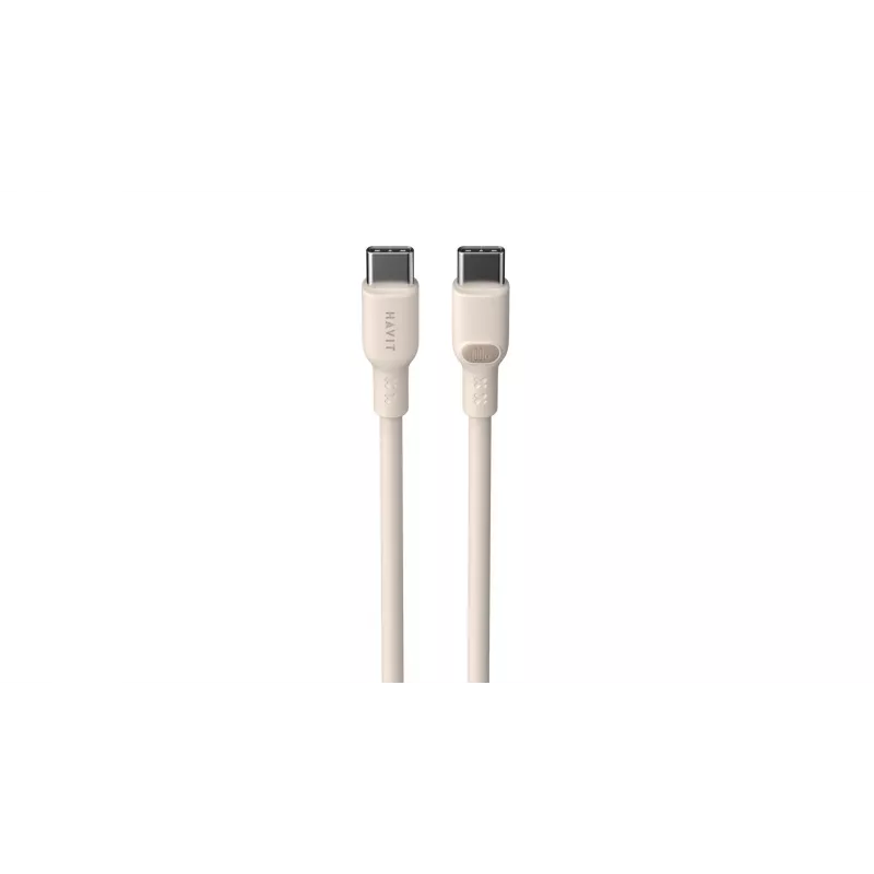 Kabel USB typu C Havit CB6284 2m beżowy