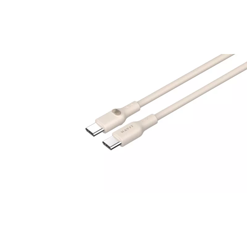 Kabel USB typu C Havit CB6284 2m beżowy