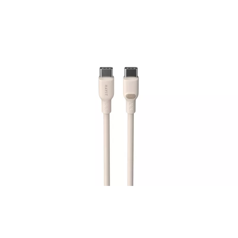 Kabel USB typu C Havit CB6284 2m beżowy