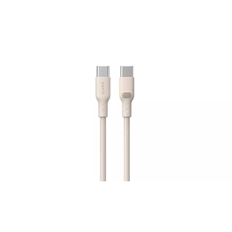 Kabel USB typu C Havit CB6284 2m beżowy