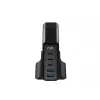 HAVIT Travel Charger UCLE004 EU 140W Five-Port GaN Czarny
