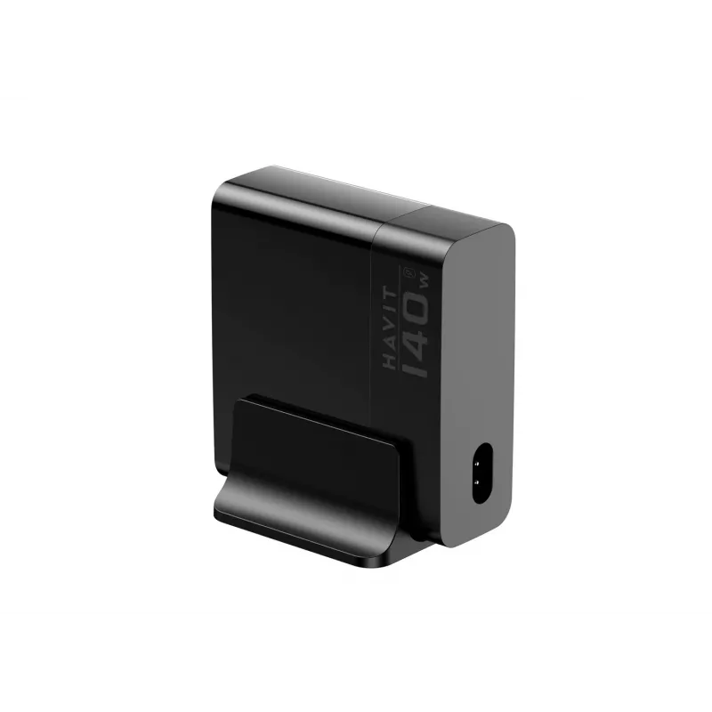 HAVIT Travel Charger UCLE004 EU 140W Five-Port GaN Czarny