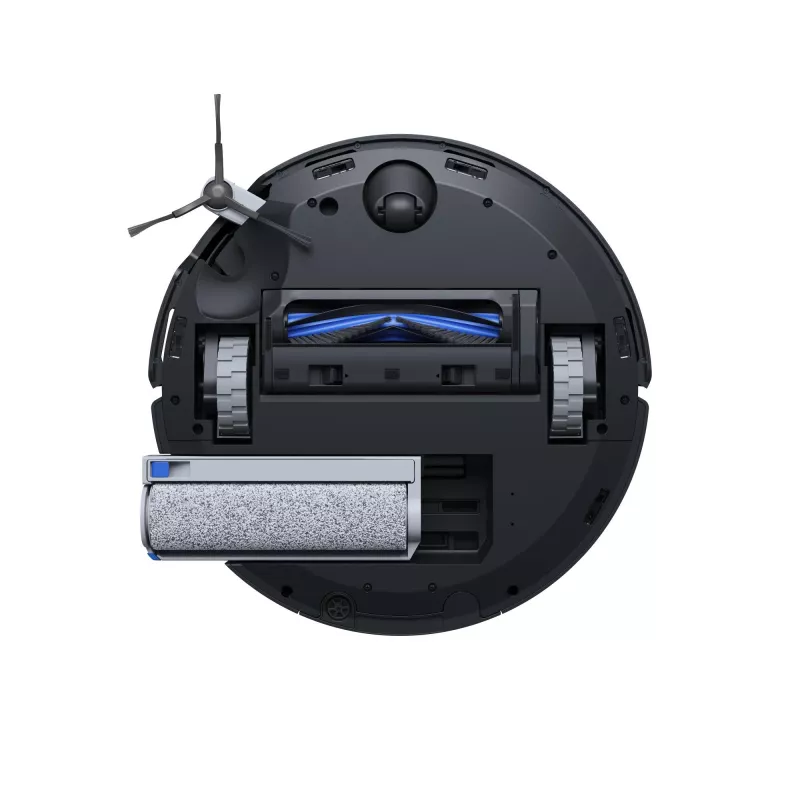 Robot sprzątający Ecovacs Deebot X8 Omni — czarny, bateria 5200 mAh, czas pracy 128 min, worek na kurz 0,22 L, mopowanie na mokro, automatyczna stacja bazowa
