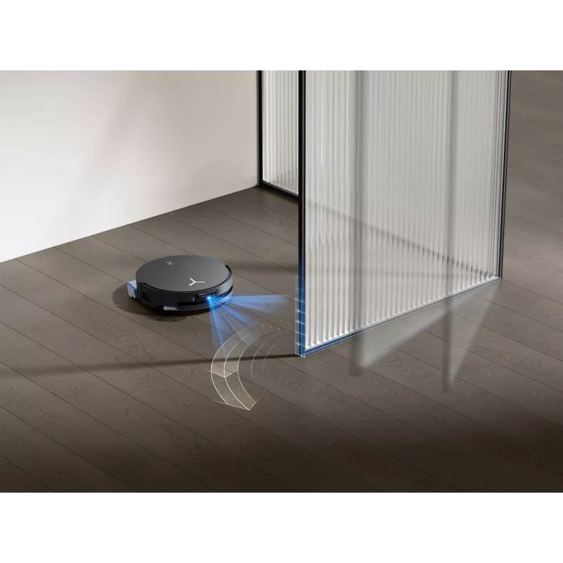 Robot sprzątający Ecovacs Deebot X8 Omni — czarny, bateria 5200 mAh, czas pracy 128 min, worek na kurz 0,22 L, mopowanie na mokro, automatyczna stacja bazowa
