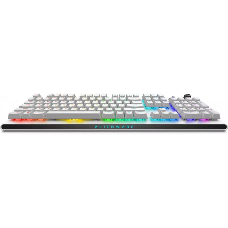 Dell | Alienware Tri-Mode AW920K | Bezprzewodowa klawiatura gamingowa | Bezprzewodowa | Podświetlenie RGB LED | US | Bluetooth | Lunar Light | Klawiatura numeryczna | CHERRY MX Red | Połączenie bezprzewodowe