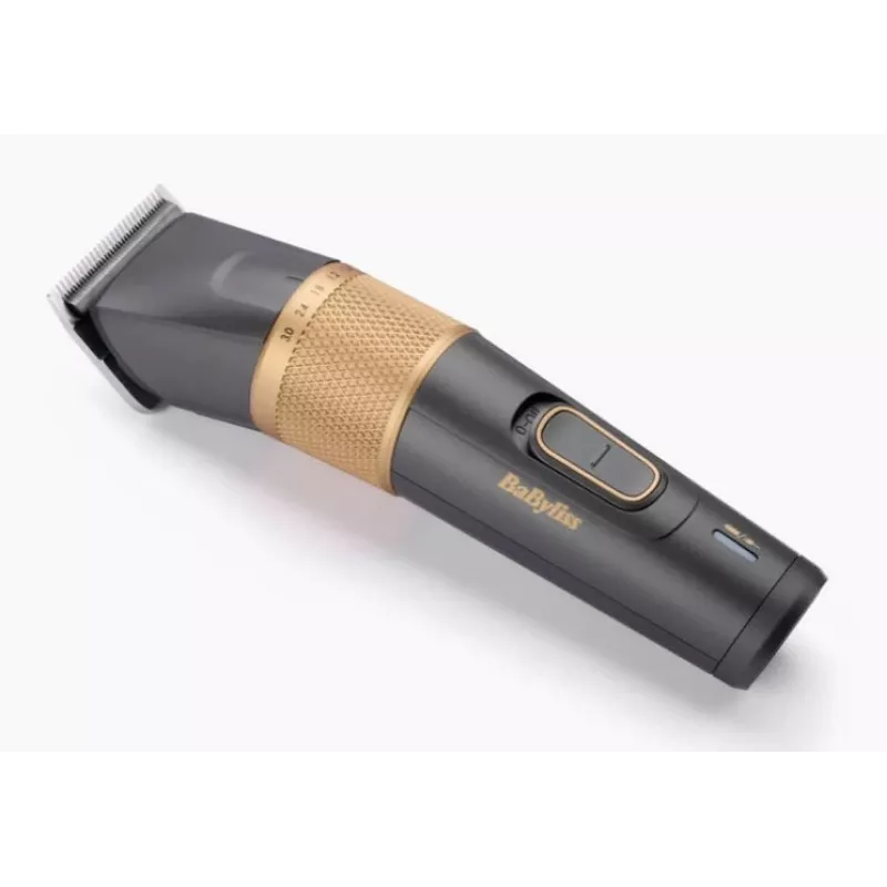 Maszynka do włosów BaByliss E987E Gold Granite — akumulatorowa Li-Ion, 8 stopni długości, 0,6 mm–28 mm, wodoodporna