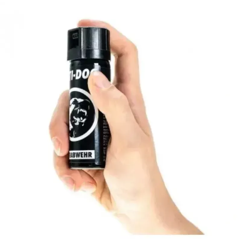 Gaz pieprzowy TW 1000 Anti-dog PEPPER-FOG 63 ml stożkowy — 63 ml, 2 000 000 SHU, maks. zasięg 3 m, czarny