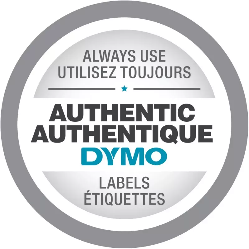 DYMO D1 Durable - Czarny na Białym - 12mm