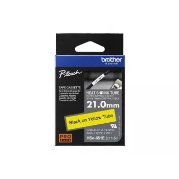Printer Ribbon Brother HSE-651E Czarny 2.1 cm x 1.5 m