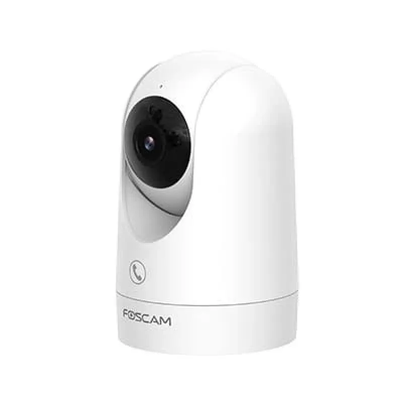 Kamera IP Foscam R8M biała — 8 MP 4K (3840×2160), obiektyw szklany 2,8 mm, 350° w poziomie / 150° w pionie, Wi‑Fi 2,4G/5G, microSD do 256 GB