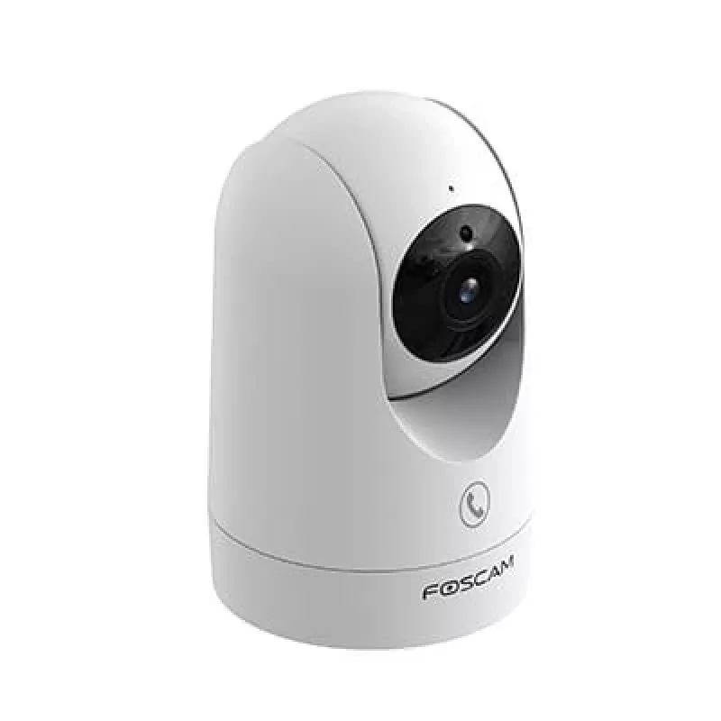 Kamera IP Foscam R8M biała — 8 MP 4K (3840×2160), obiektyw szklany 2,8 mm, 350° w poziomie / 150° w pionie, Wi‑Fi 2,4G/5G, microSD do 256 GB