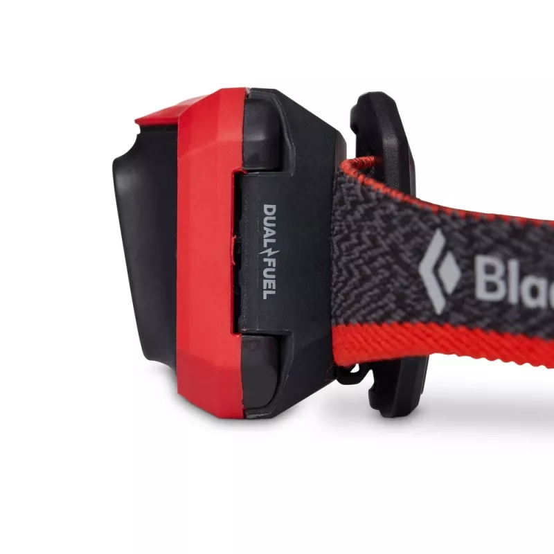 Black Diamond Storm 450 Czarna, Czerwona opaska latarka czołowa